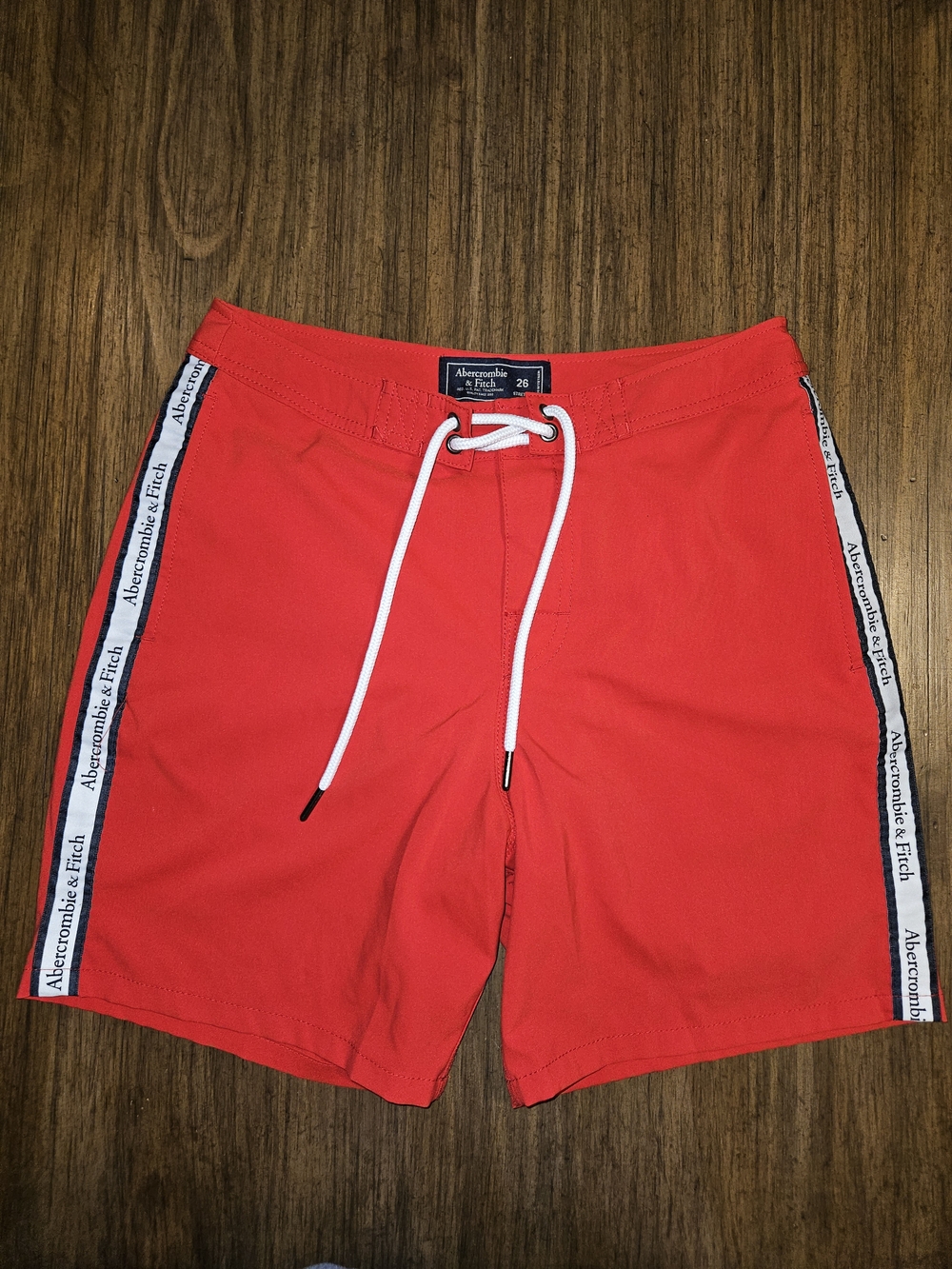 Abercrombie & Fitch Red Men's Swim Board Shorts